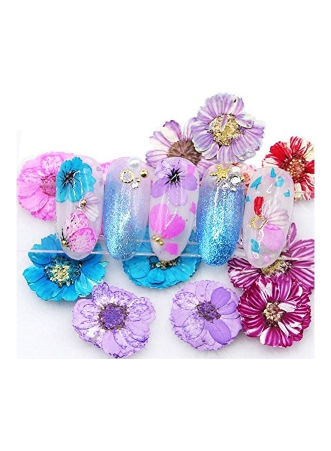 Minejin Nail Art True Dried Flower 3D DIY Real Flower Decoration 6 Colors - Image 3