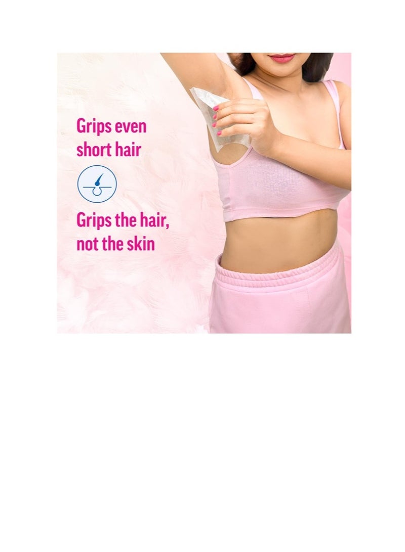 Veet Hair Removal Wax Strips for Sensitive Skin, Pack of 20 wax strips - Image 5