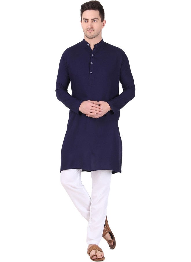 PREEN Adults-Men Blue Kurta Sets - Image 1