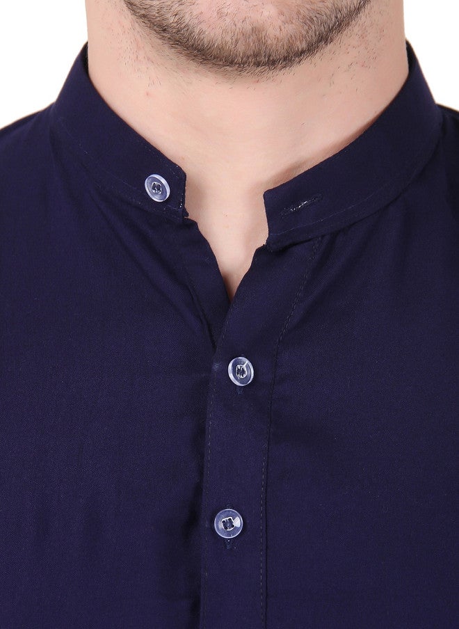 PREEN Adults-Men Blue Kurta Sets - Image 2