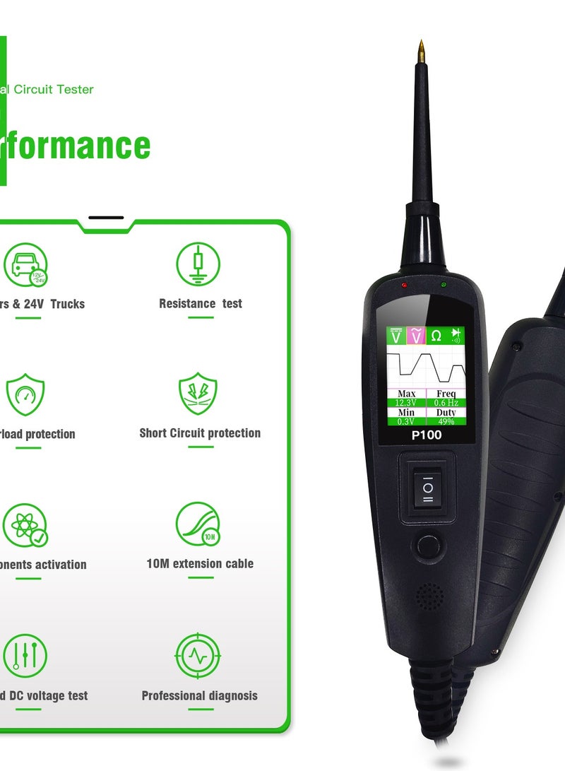 JDiag Car Motorcycle Truck Circuit Diagnostic Voltage Short Circuit Test Repair Tool with Overload Protection Short Circuit Protection Wire Length 10M  - Image 3
