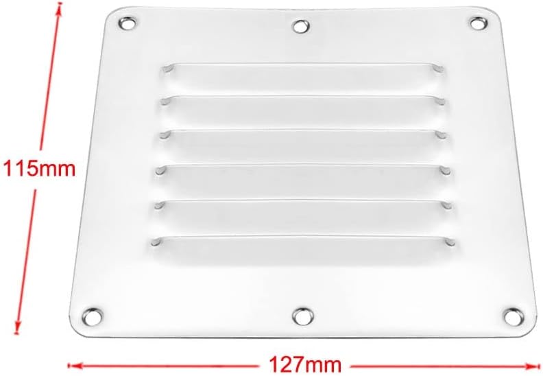 Adjustable Marine Boat Square Air Vent Louver Grille Cover Size 1 - Image 3
