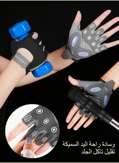 Syarme Workout Gloves for Women, Fingerless Weight Lifting Gloves, Gym Workout Yoga Fitness Training Gloves with Shockproof Non-slip Silicone Pads for Sport, Exercise, Weightlifting, Bicycle and Training S  - Image 5