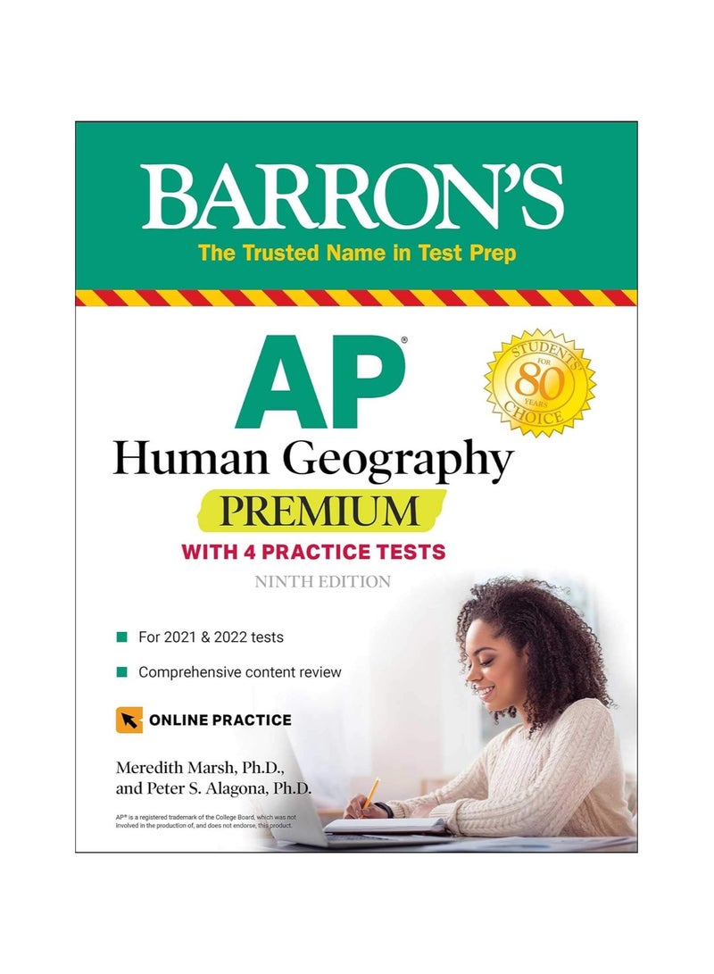AP Human Geography Premium  With 4 Practice Tests Barron's Test Prep Ninth 