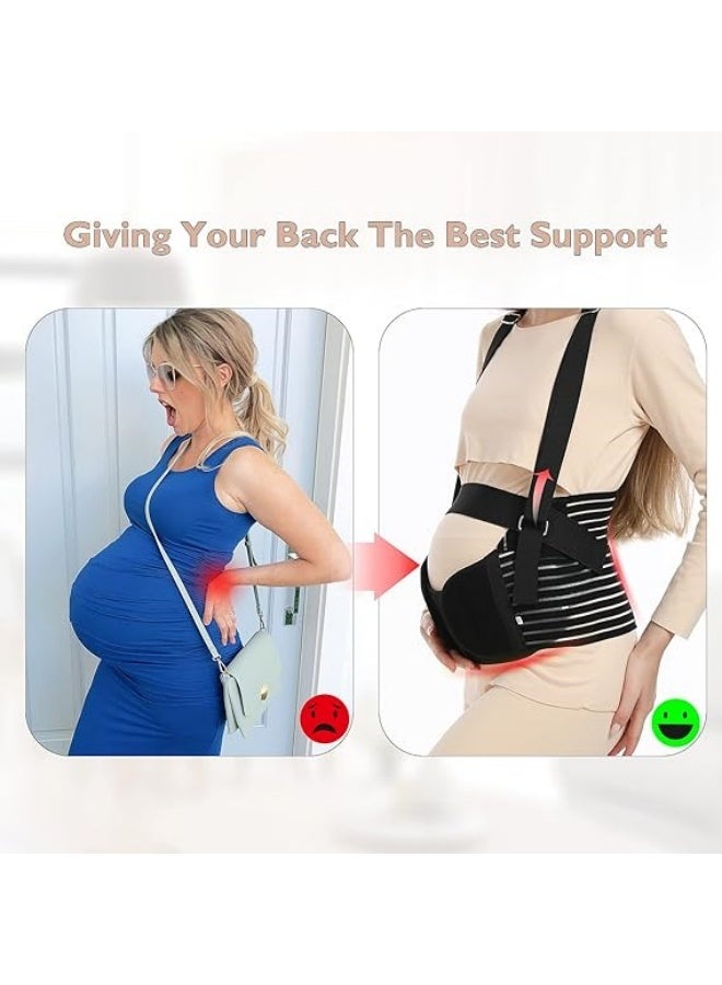 Maternity support belt - Pregnancy support belt - Breathable abdominal binder with back support, suitable for all stages of pregnancy and postpartum. - Image 2