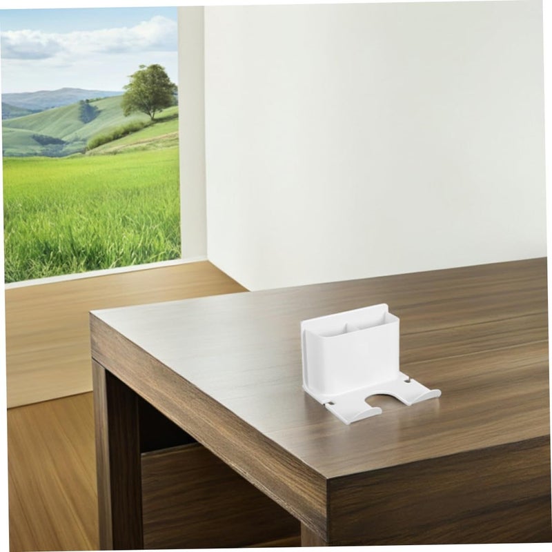 2Pcs Wall Mounted Adhesive Hair Dryer Holder Bathroom Organizer No Drill - Image 5