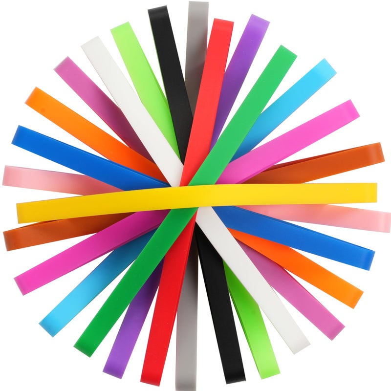 Damyda Rubber Bands Silicone 15 Pcs 5.5inch Elastic Bands for Notebook Books Cooking Wrapping Rubber Bands Boxes Wraps Office Supplies - Image 1