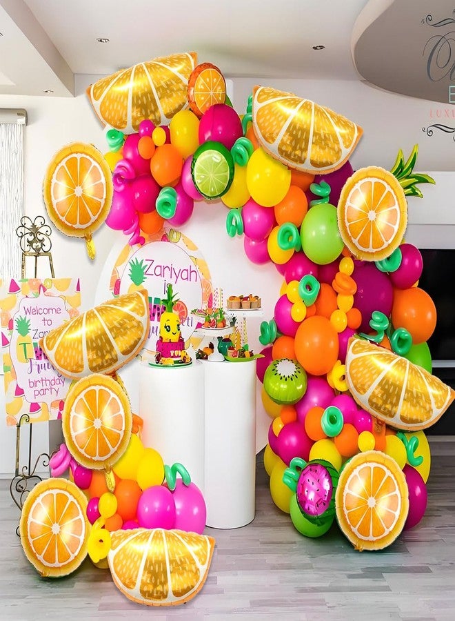 YOUDICT 10 PCS Citrus Balloons, Fruit Orange Foil Balloons for Fruit Orange Birthday Decorations Citrus Party Decor - Image 4