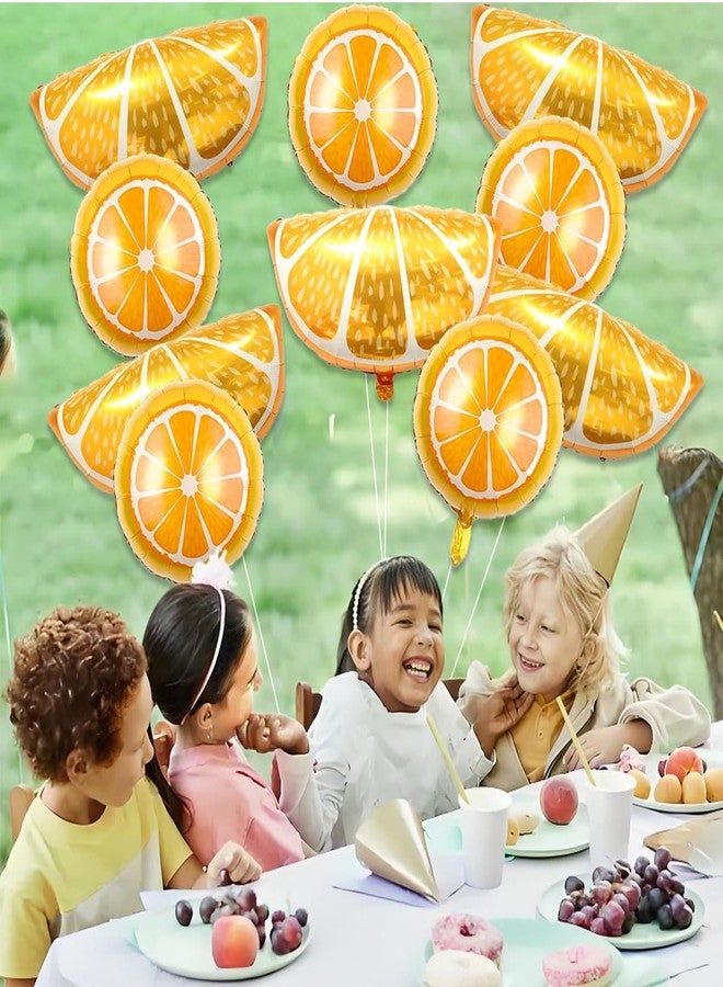 YOUDICT 10 PCS Citrus Balloons, Fruit Orange Foil Balloons for Fruit Orange Birthday Decorations Citrus Party Decor - Image 3