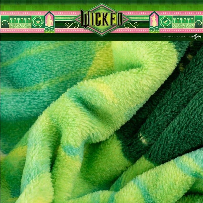 Franco Collectibles Wicked Elphaba Bedding Super Soft Cozy Throw  46 in x 60 in  (Officially Licensed Product) - Image 4