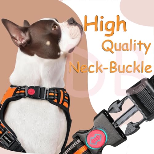 Doggo Bite Premium Reflective Dog Vest Harness| Soft Breathable| Padded Handle| Adjustable Straps & Luxury Buckle | Soft Padded Mesh | No Pull | No-Choke | Chest 28-35inch | All Medium Breed 14-22Kg - Image 3