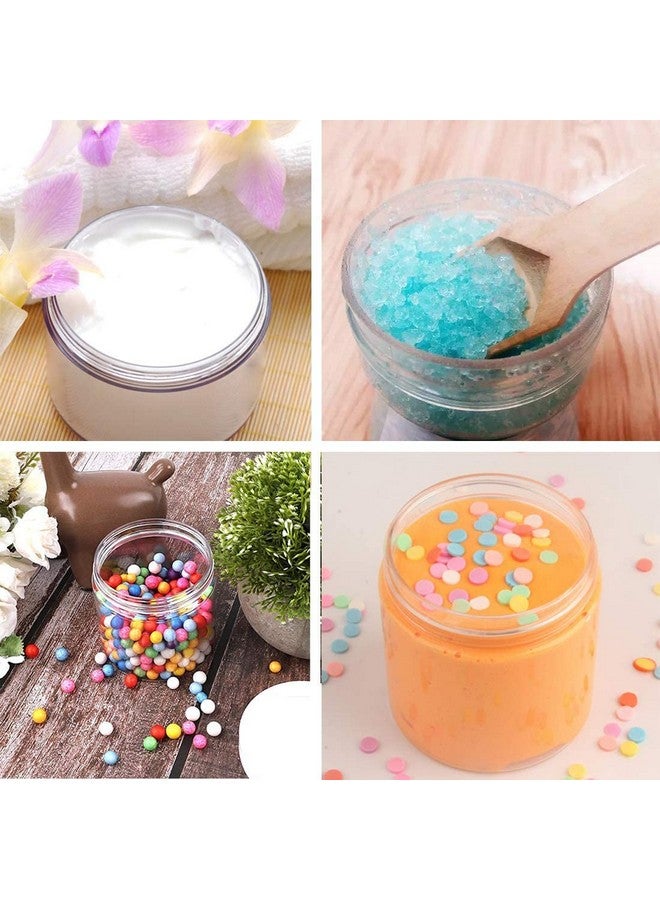 RIVUGJA Multipurpose Frosted Glass Empty Jar/Container with Black Cap, 50GR /50ml for Beauty, Cream, Blends, Skin Care, Hair Care, Travel, Toners, Lip Balm, Cosmetic etc. Transparent (Pack of 4) - Image 3