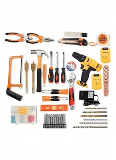 ULHYC 129 Piece Power Tools Kit with 48V Cordless Drill, Professional Household Home Tool Kit Set with DIY Hand Tool Kits for Garden Office House Repair Maintain  - Image 2