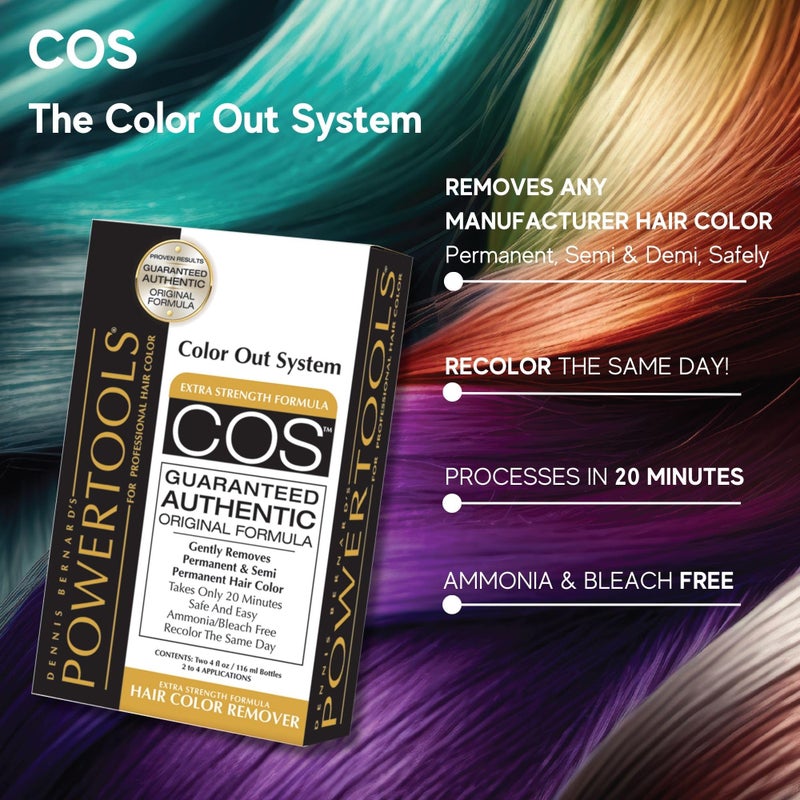 POWERTOOLS COS, The Original Color Out System | Guaranteed Authentic Original Formula l Safely Remove Semi & Permanent Hair Color | Ammonia Free - Image 3
