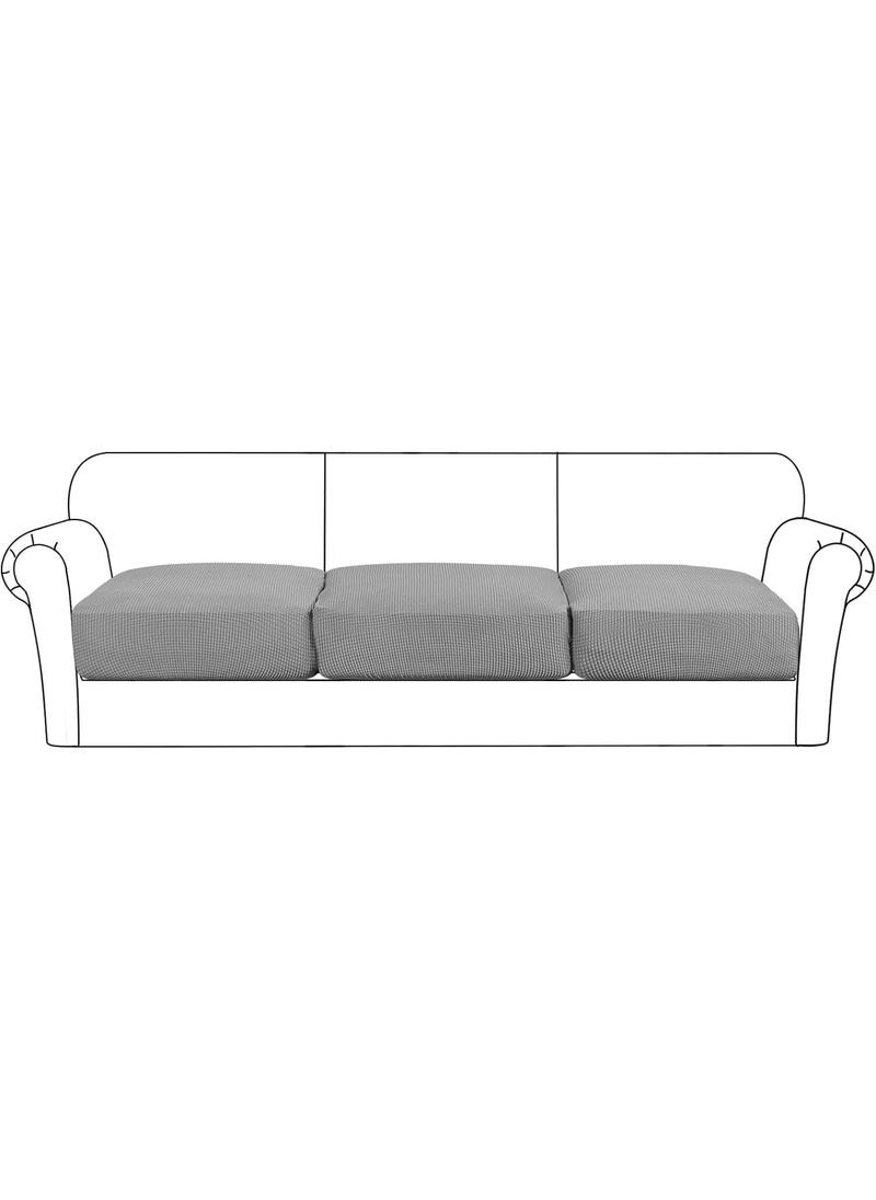 Flamingo P Flamingo P Stretch Seat Couch Cushion Cover Sofa Furniture Protector for Sofa Seat Slipcover Sofa Cover Flexibility with Elastic Bottom 3 Seat Cushion Cover XL Dove 