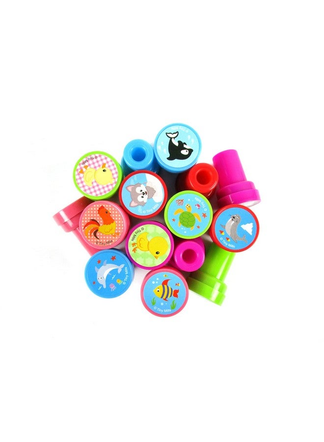TINYMILLS 60 Pcs Animals Assorted Stampers for Kids with 60 Different Designs Party Favor Goodie Bag Prizes Classroom Rewards Pinata Filler Arts and Crafts for Kids - Image 5