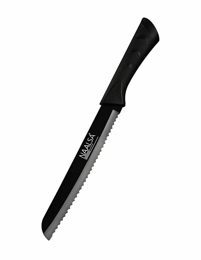 NAALSA Riya 1Pc Bread Knife Stainless Steel High Carbon Professional Kitchen Knives with Non Stick Coating Bread Knife 8 - Image 1