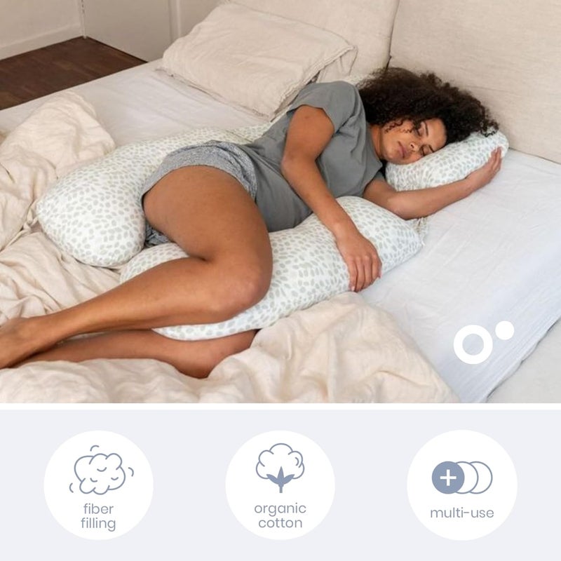 Doomoo Maxxy Pregnancy Pillow – Multi-Functional Maternity Support Cushion, Mini Leaves Green - Image 4