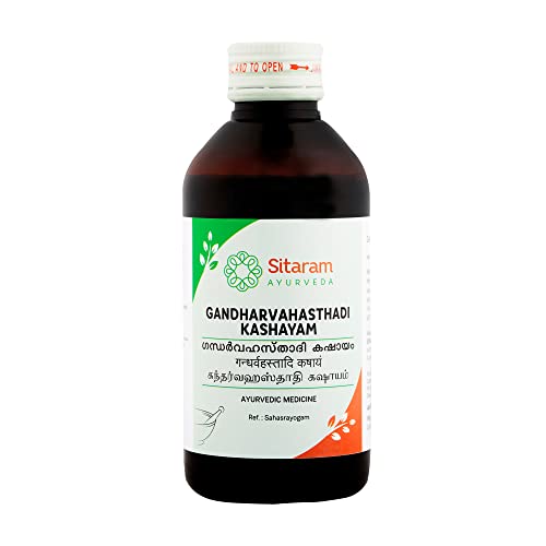 Sitaram Ayurveda Gandharvahasthadi Kashayam (Kwath) | Ayurvedic Herbal Decoction with Dashamoola & Trikatu | Helps Support Joint Comfort, Digestive Wellness, Bowel Regularity & General Body Balance | 200 ml (Pack of 2) - Image 1