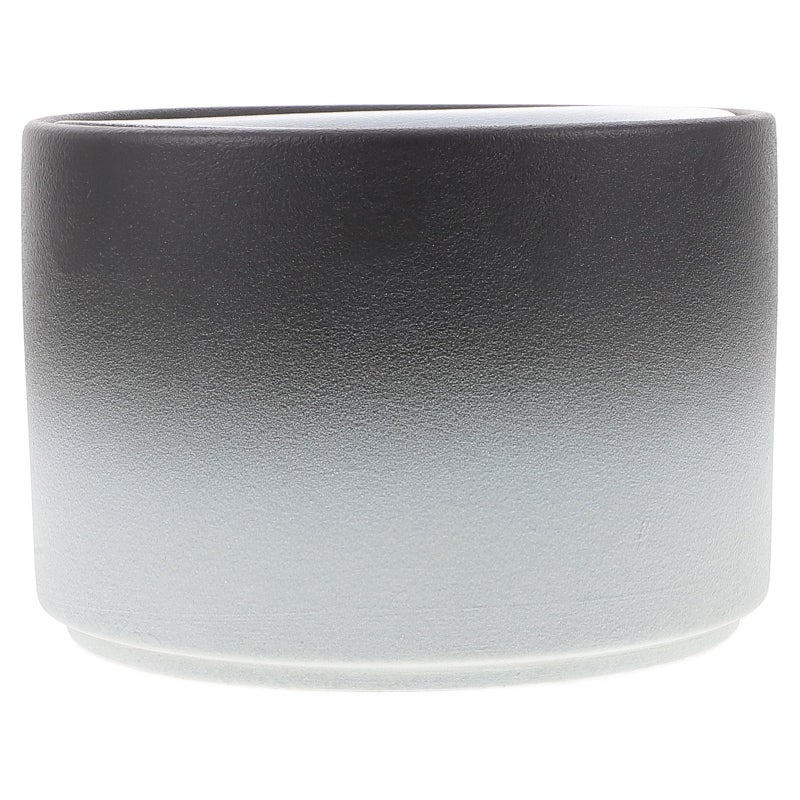 Ceramic Smokeless Windproof Ashtray with Lid Gradient Black White Design for Home Office Patio - Image 2