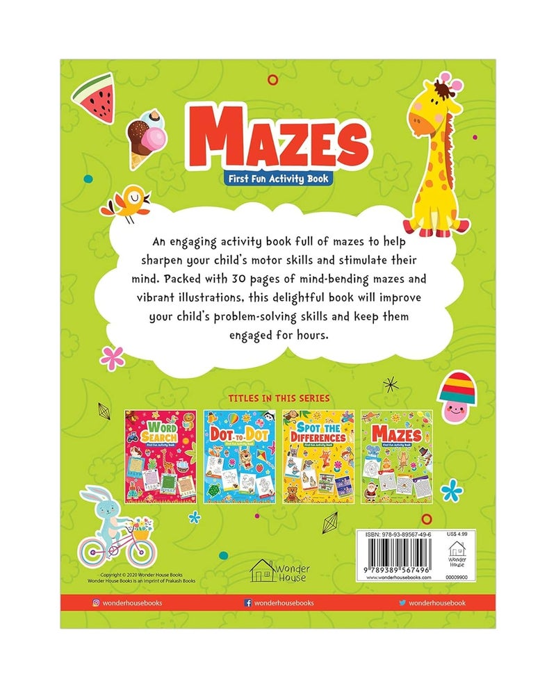 Wonder House Books Mazes : First Fun Activity For Kids - Image 3