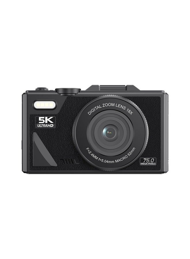 5k digital camera W1 campus student WiFi high-definition selfie 75 million high-pixel upload mobile phone card camera - Image 1