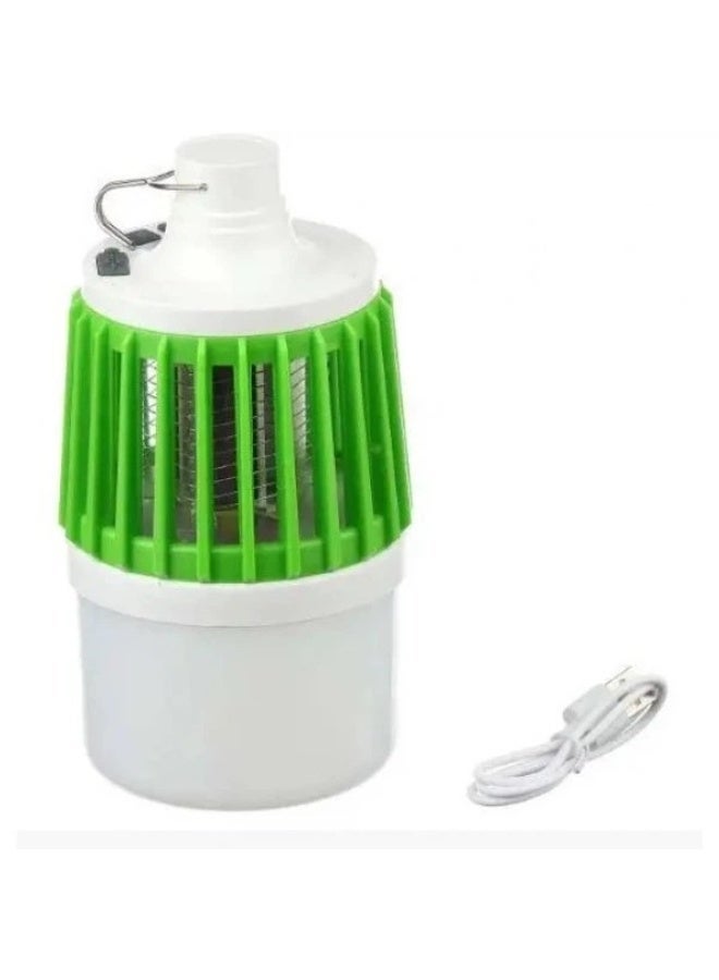 جهاز 2 في 1 لقتل البعوض والحشرات + مصباح LED قابل لإعادة الشحن عبر منفذ USB  (للاستخدام الداخلي والخارجي) - Image 3