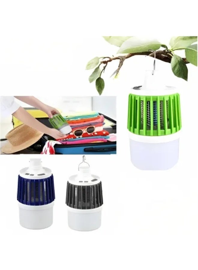 جهاز 2 في 1 لقتل البعوض والحشرات + مصباح LED قابل لإعادة الشحن عبر منفذ USB  (للاستخدام الداخلي والخارجي) - Image 2