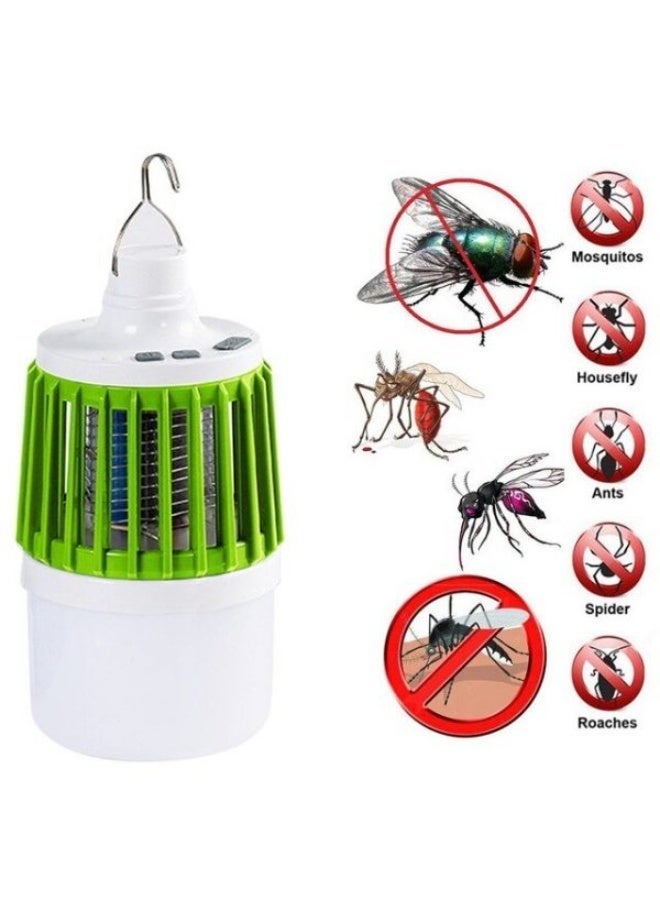 جهاز 2 في 1 لقتل البعوض والحشرات + مصباح LED قابل لإعادة الشحن عبر منفذ USB  (للاستخدام الداخلي والخارجي) - Image 1