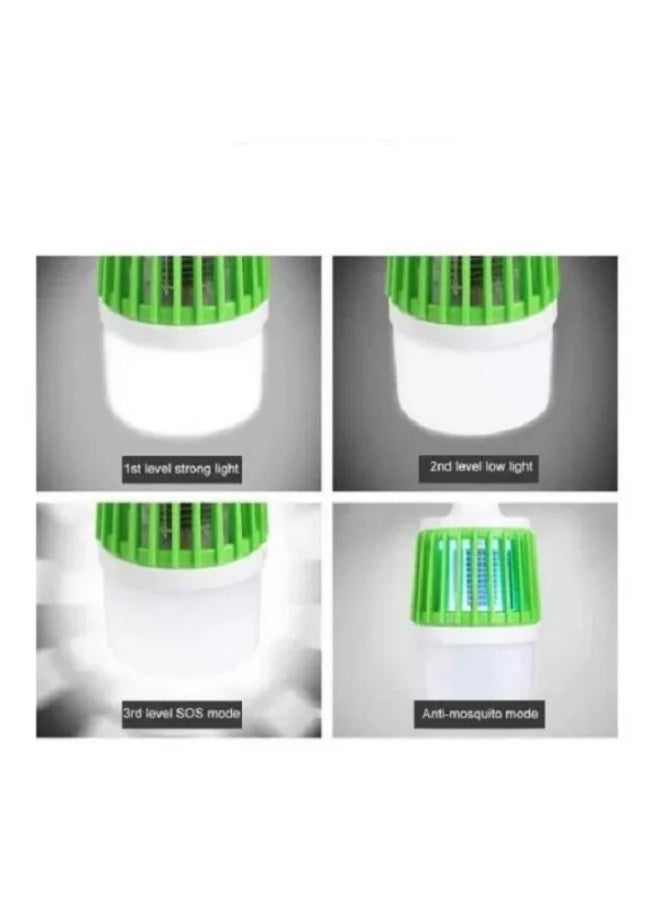 جهاز 2 في 1 لقتل البعوض والحشرات + مصباح LED قابل لإعادة الشحن عبر منفذ USB  (للاستخدام الداخلي والخارجي) - Image 4