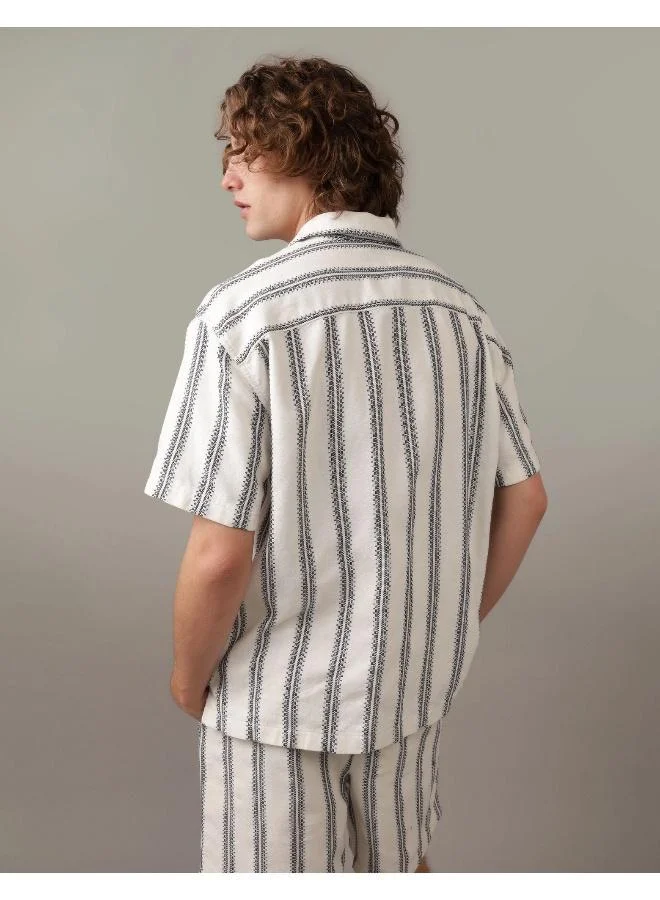 American Eagle Striped Regular Fit Poolside Shirt