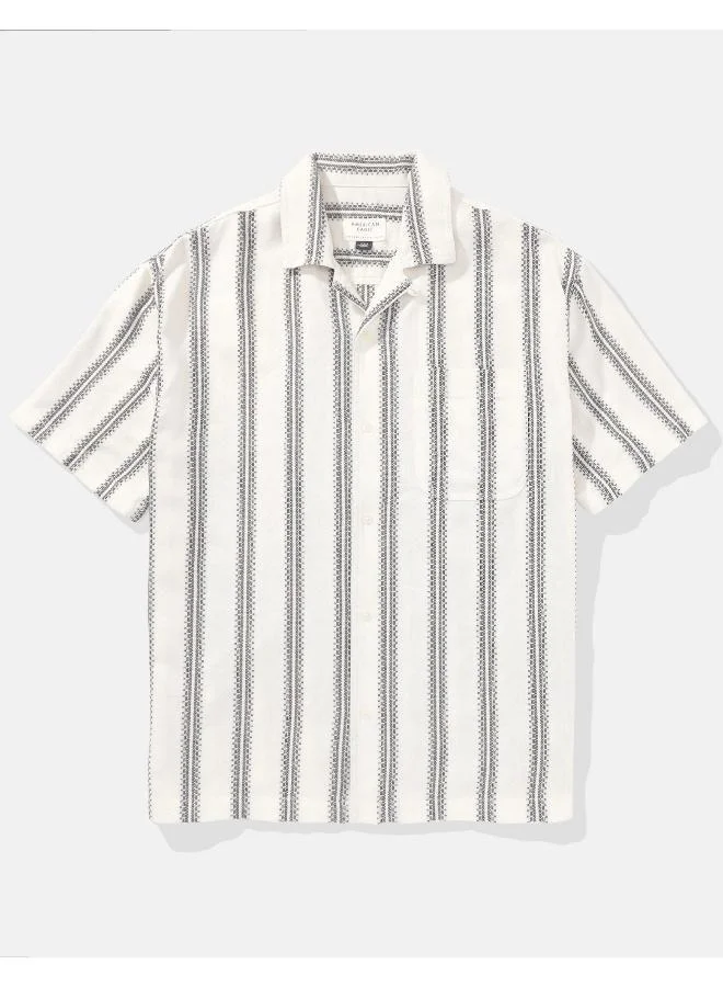 American Eagle Striped Regular Fit Poolside Shirt