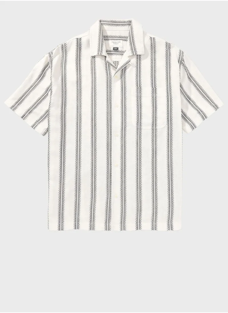 امريكان ايجل Striped Regular Fit Poolside Shirt