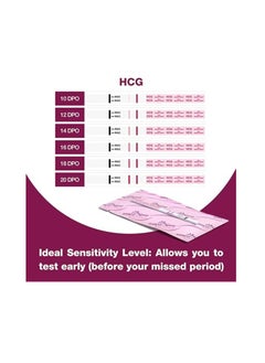Easy@Home Pregnancy Test Strips Kit: 40 HCG Test Strips - Early Detection Home Pregnancy Tests  - Image 4