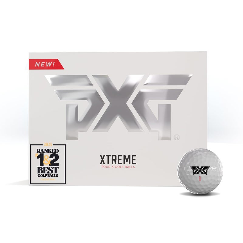 PXG Golf Xtreme Tour Golf Balls for Men, 12 Pack, 4 Sleeves - Image 1