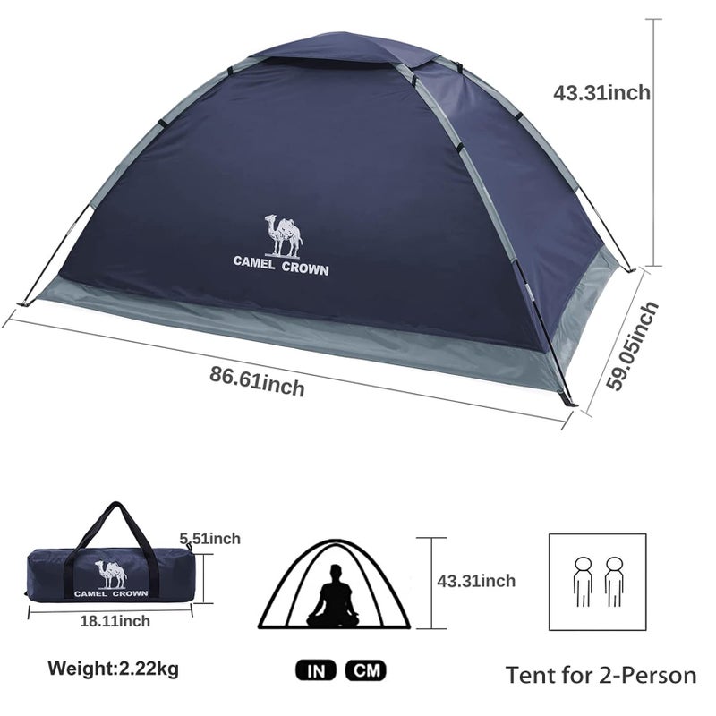 CAMEL CROWN Tents for Camping 2/3/4/5 Person Camping Dome Tent, Waterproof,Spacious, Lightweight Portable Backpacking Tent for Outdoor Camping/Hiking - Image 2
