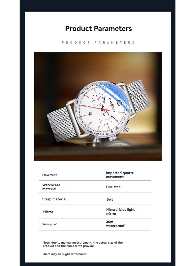 CASSRAY Fully automatic non-mechanical waterproof luminous ultra-thin men's watch. The same style as the male star's product. A fashionable gift for business use. - Image 5