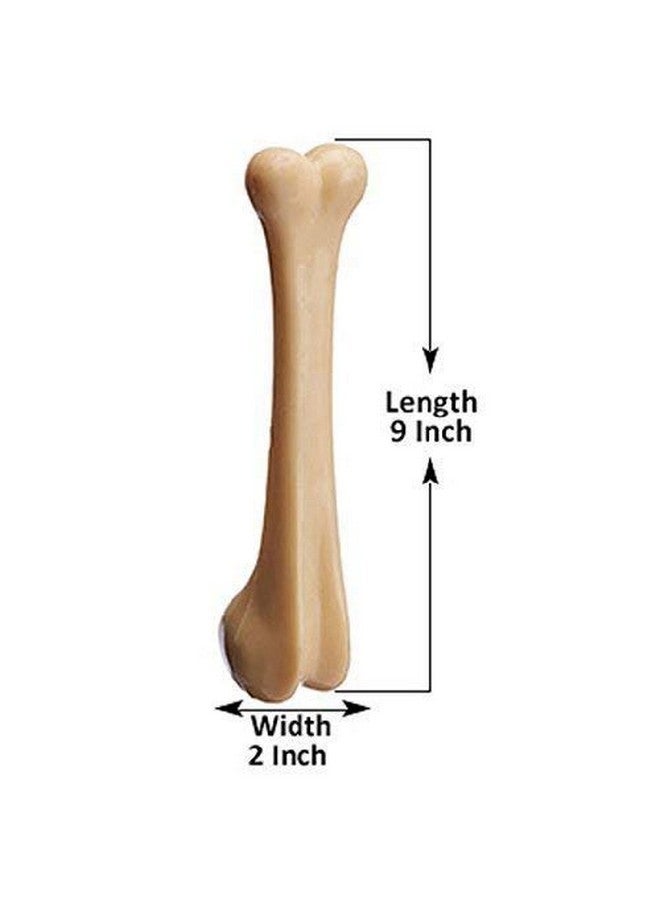 Dog Nylon Hard Chew 9Inch Bone Toys For Adult Dogs, Dog Toys, Aggressive Chewers Teething Toys, Suitable For Large And Medium Dog (1 Piece) (9Inch Bone) - Image 3