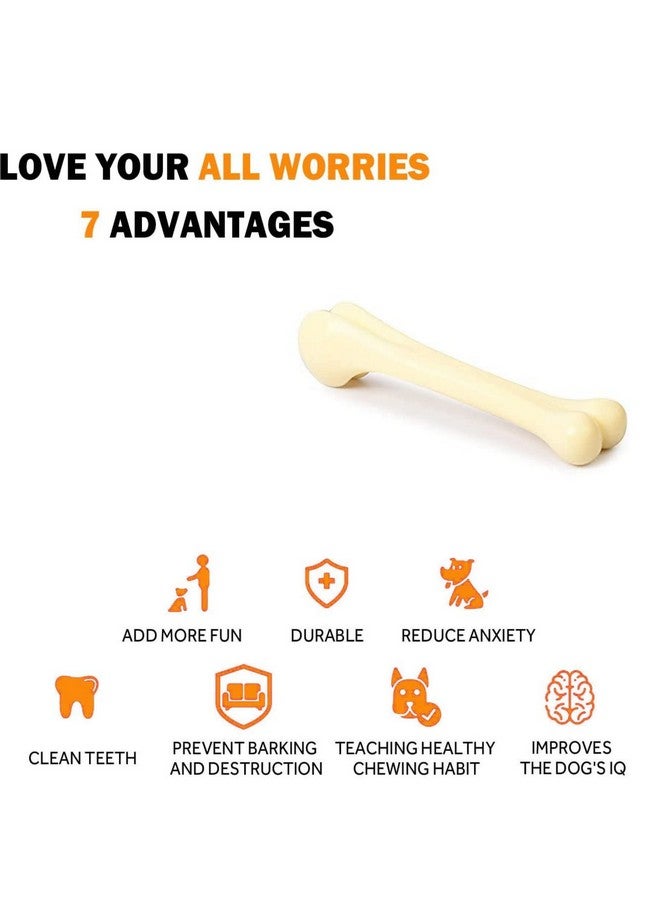 Dog Nylon Hard Chew 9Inch Bone Toys For Adult Dogs, Dog Toys, Aggressive Chewers Teething Toys, Suitable For Large And Medium Dog (1 Piece) (9Inch Bone) - Image 4