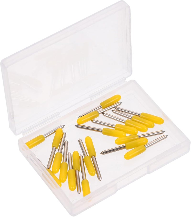 Yellow Lettering Cutters 20pcs For Precision Cutting Plotter Vinyl Adhesive Reflective Materials - Image 1