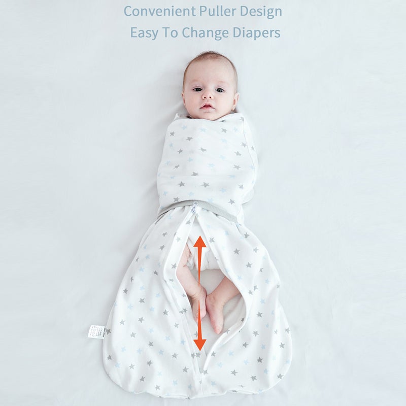 Newborn Baby Swaddle Blanket Breathable Baby Muslin Blanket Skin-Friendly with Cute Patterns Receiving Blanket for 3-4 Months Baby Boy Girl, M Size - Image 3
