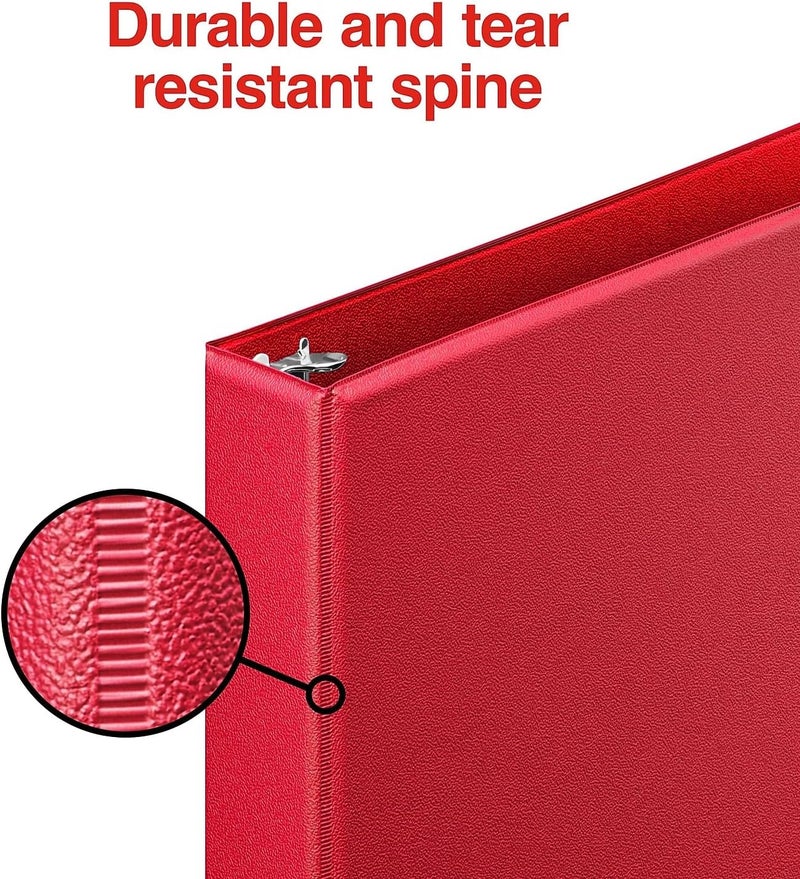 Staples 976153 1-Inch Standard Binder with D-Rings Burgundy - Image 4