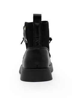 Lucky Kids Lucky Kids Unisex Synthetic Leather Winter Ankle Boots With Classic Lace Up & Side Zipper For Little Kids  - Image 5