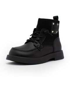 Lucky Kids Lucky Kids Unisex Synthetic Leather Winter Ankle Boots With Classic Lace Up & Side Zipper For Little Kids  - Image 2