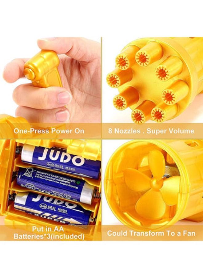 ACLIX 8-Hole Huge Amount Bubble Maker Electric Gun - Image 3