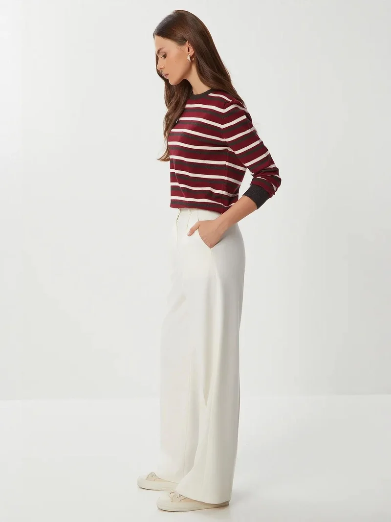 Lovely Istanbul ISTANBUL Pleated Straight Leg Pants