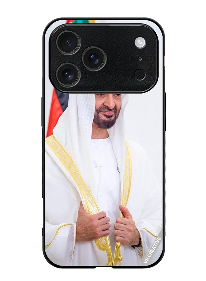 Protective Case Cover For Apple iPhone 17 Pro Max Sheikh Mohamed Bin Zayed Al Nahyan Design Multicolour