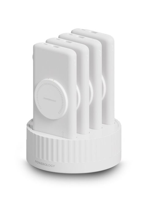 PowerLogic 4 in 1 Power Station Wireless Power Bank 10000mAh with Built-in PD 20W Cable