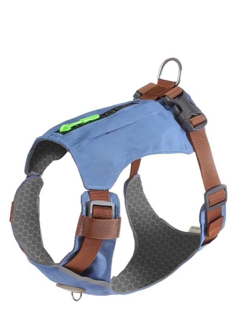 New dog leash with vest reflective pet chest and back, lightweight dog chest and back walking leash for small and medium-sized dogs