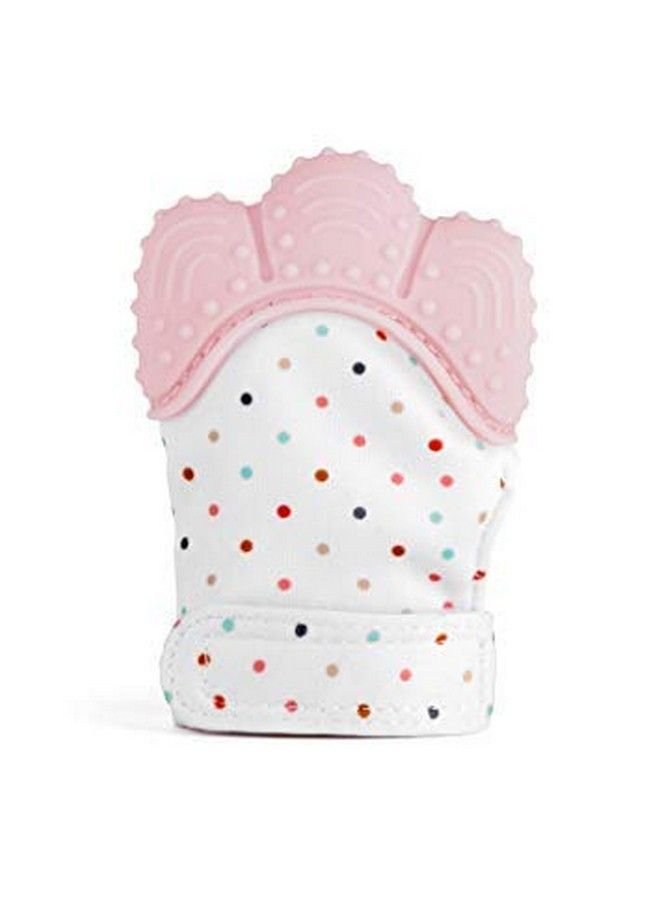 DaKos Teething Mitten Soft Food Grade Silicone Teether Mitten Glove Handy Teething Mit Toy For Self Soothing Bpa Free For 3�12 Months Infants (1 Piece) (Pink) - Image 2